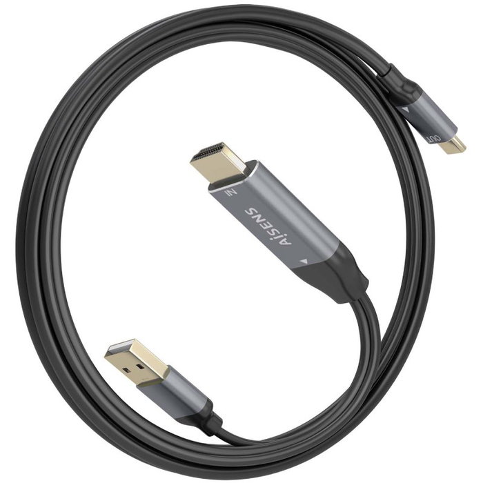 Aisens Cable Conversor HDMI 2.0 a USB-C 4K@60Hz 1,8m Negro